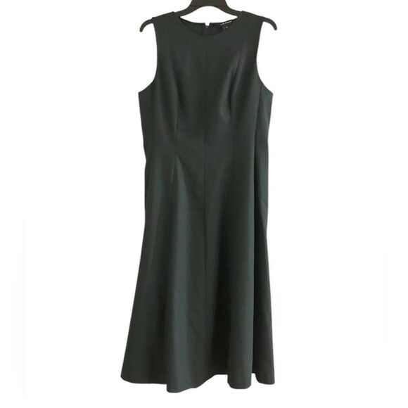 Club Monaco Sleeveless Paneled Midi Dress Cypress Green Size 12 MSRP 269.00 - Picture 2 of 12